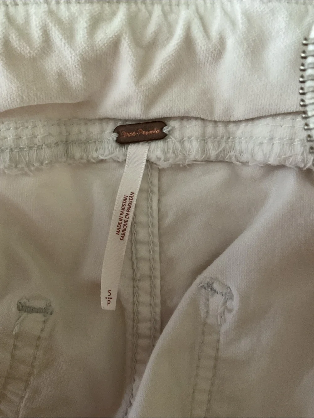 Free People In My Feelings Velvet Crop Slim Flare Pants White